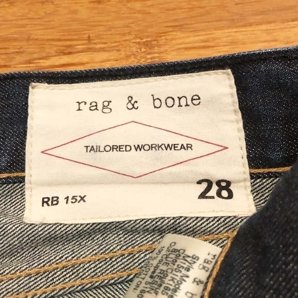 Rag & Bone tailored workwear slim straight jeans - Picture 8 of 11